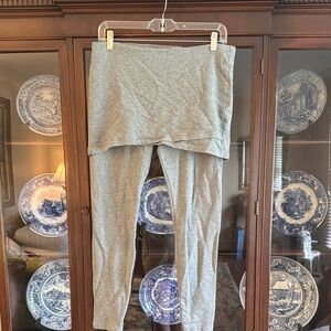 CAbi Gray skirted Leggings